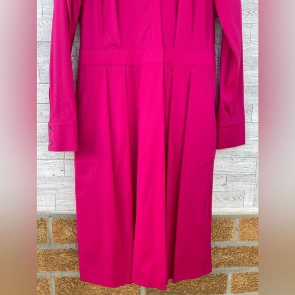 Maison common hot pink shirt wrap dress size 38/6 - Picture 4 of 16